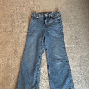 J. Crew Flare Wide Leg Jeans in Denim Blue